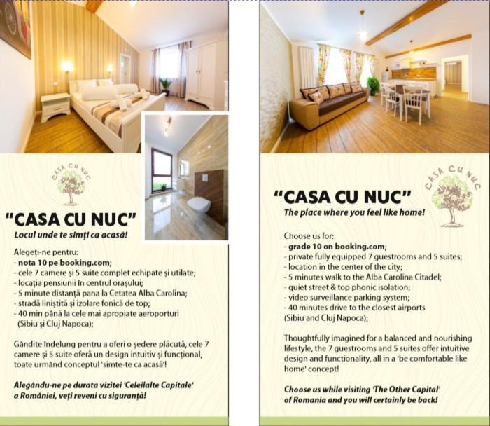 Casa Cu Nuc Hotel Alba Iulia Exterior photo